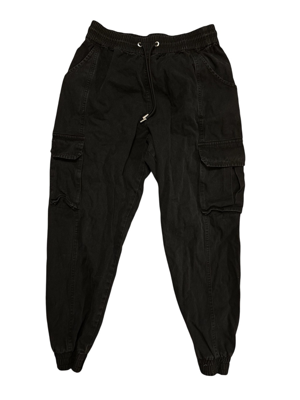 YoungLA Black Cargo Joggers Size: Large